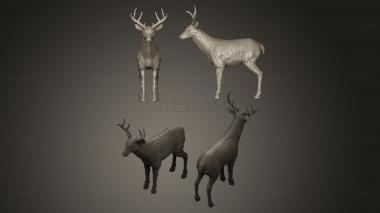 3D model deer from cubes (STL)